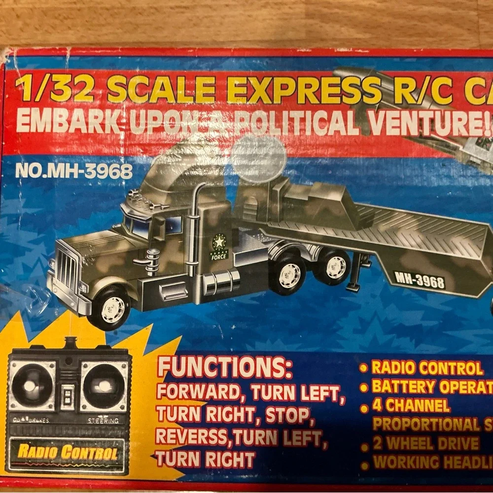 MH-Toys 1/32 RC radio control trailer super express with working headlights